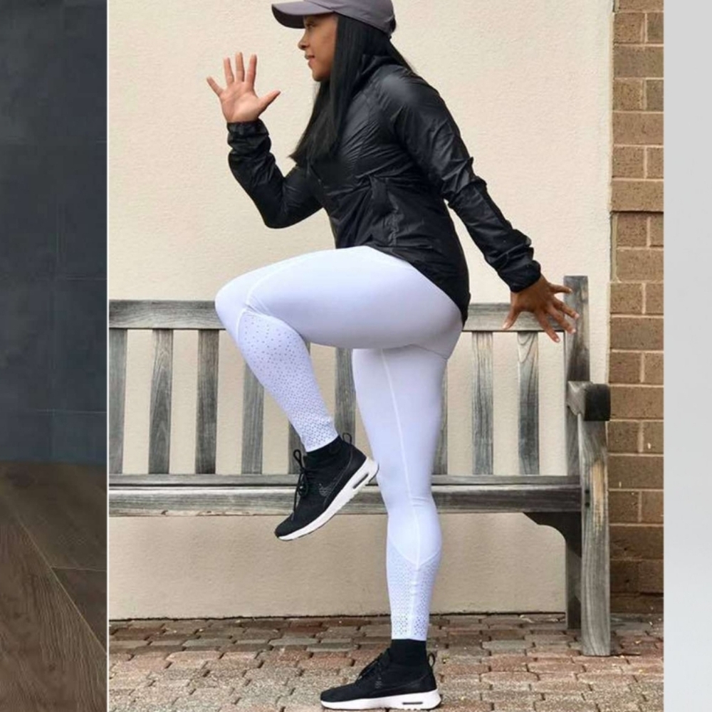 Lululemon Anew Tight Leggings Perforated Laser Cut Cropped Size 4 White